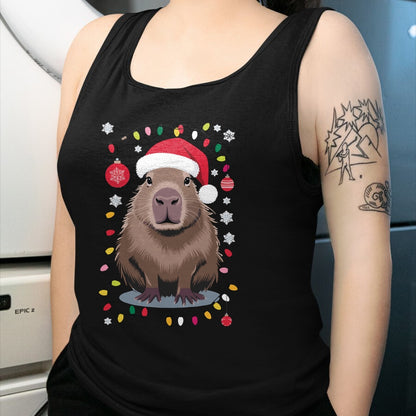 Cute Capybara Shirt, Funny Capybara UnisexT-Shirt/Hoodie/Sweatshirt HLT00 - Capybara Christmas Long Sleeve T-Shirt