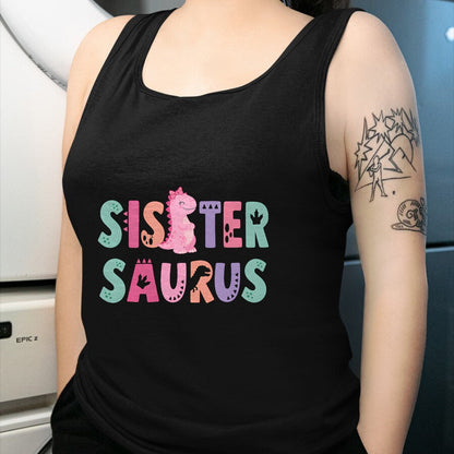 Best Dinosaur Lover Shirt, Funny Dinosaur UnisexT-Shirt/Hoodie/Sweatshirt HLT00 - Sister Saurus Sister Dinosaur Three Rex Birthday Boy Girl T-Shirt