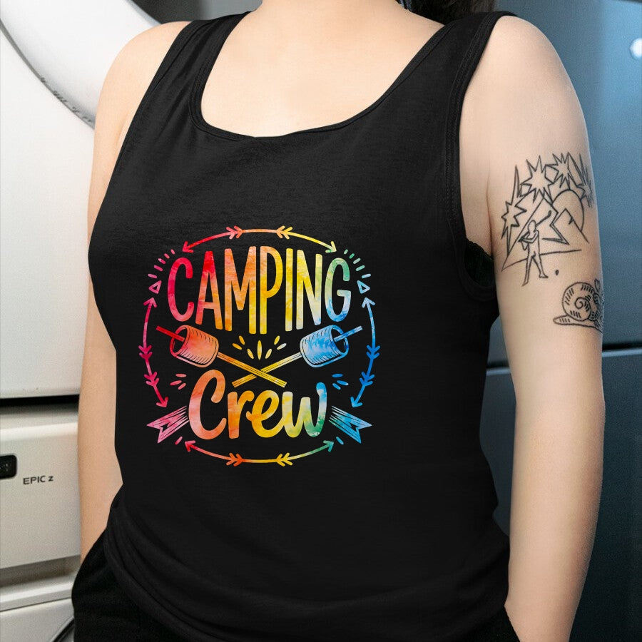 Funny Camping Shirt, Gift For Camping Lover Unisex T-Shirt/Hoodie/Sweatshirt HLT00 - Camping Crew Family Matching Camp Group Squad Team T-Shirt (1)