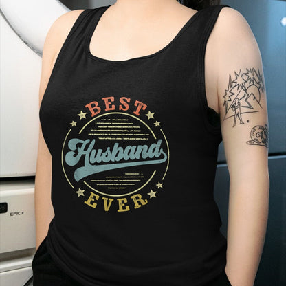 Best Wife Shirt, Wife and Husband Unisex T-Shirt/Hoodie/Sweatshirt HLT00 - Best Husband Ever Father's Day Husband Gifts Vintage Emblem T-Shirt (1)