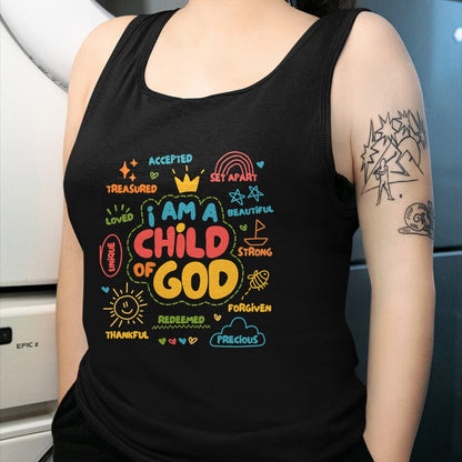 Christian Tee, Christian Faith Unisex T-Shirt/Hoodie/Sweatshirt HLT00 - I am a Child of God Christian Retro Jesus Faith Design Gifts T-Shirt