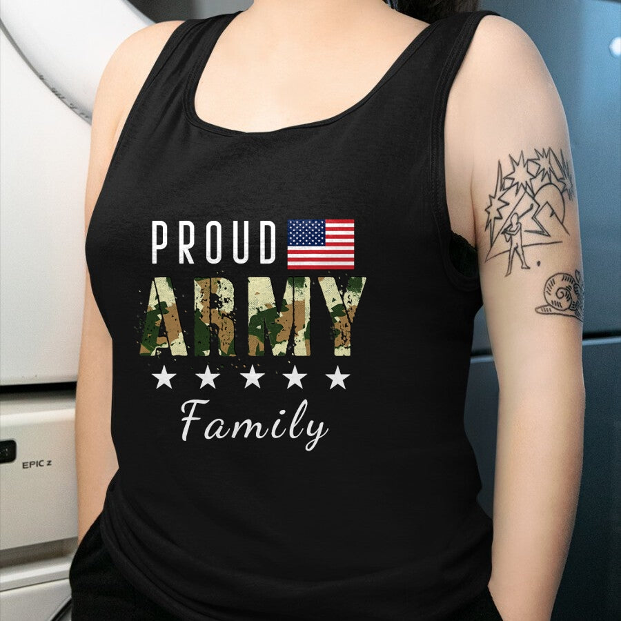 Gift for Dad Shirt, Funny Dad Unisex T-Shirt/Hoodie/Sweatshirt HLT00 – Army Graduation Proud Military Family Mom Dad Brother Sister T-Shirt