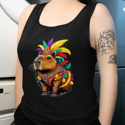 Cute Capybara Shirt, Funny Capybara Unisex T-Shirt/Hoodie/Sweatshirt HLT00 - Funny Capybara Carnival Dress Brazil Heritage Latina T-Shirt