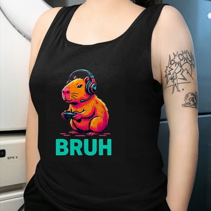 Cute Capybara Shirt, Funny Capybara UnisexT-Shirt/Hoodie/Sweatshirt HLT00 - Bruh Capybaras Bruh Video Games Boys Capybara T-Shirt