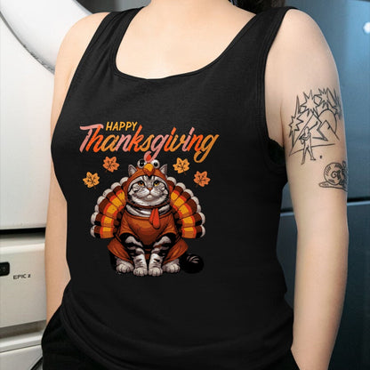 Best Thanksgiving Family Shirt , Funny Thanksgiving UnisexT-Shirt/Hoodie/Sweatshirt HLT00 - Happy Thanksgiving Cat Turkey Day Fall Women Girls Kids Men T-Shirt