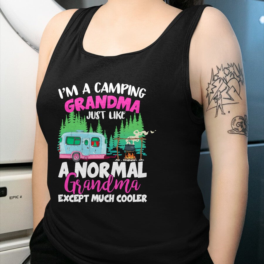 Funny Camping Shirt, Gift For Camping Lover Unisex T-Shirt/Hoodie/Sweatshirt HLT00 - Funny I_m A Camping Grandma Camper Campfire Mothers Day T-Shirt