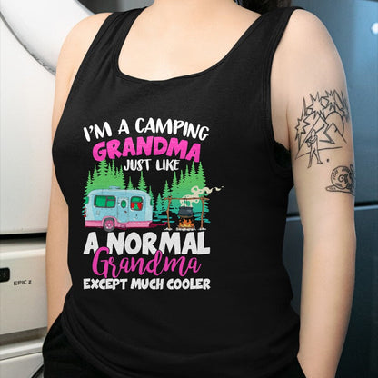 Funny Camping Shirt, Gift For Camping Lover Unisex T-Shirt/Hoodie/Sweatshirt HLT00 - Funny I_m A Camping Grandma Camper Campfire Mothers Day T-Shirt