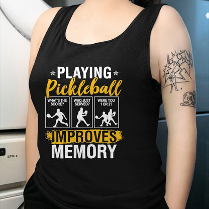 Funny Pickleball Shirt, Pickleball Lover Unisex T-Shirt/Hoodie/Sweatshirt HLT00 - Funny Pickleball Memory Graphic Women Men Pickleball Player Long Sleeve T-Shirt