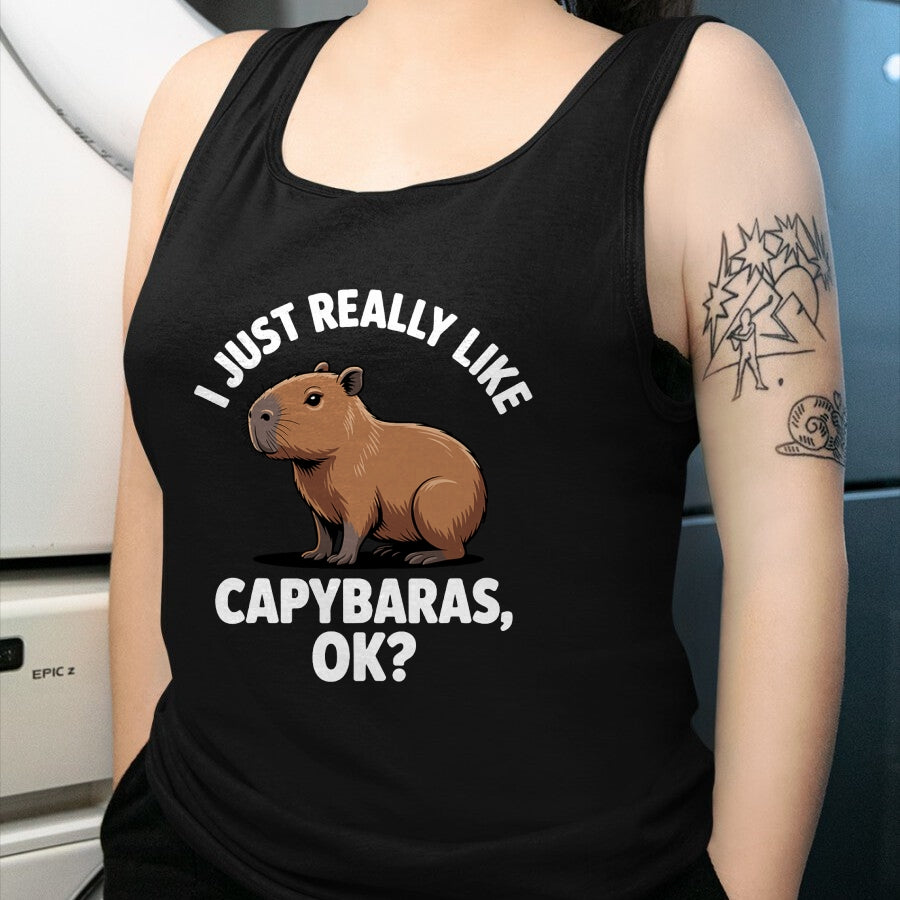 Cute Capybara Shirt, Funny Capybara Unisex T-Shirt/Hoodie/Sweatshirt HLT00 - Funny Capybara Art for Men Women Kids Capy Rodent Capybara T-Shirt