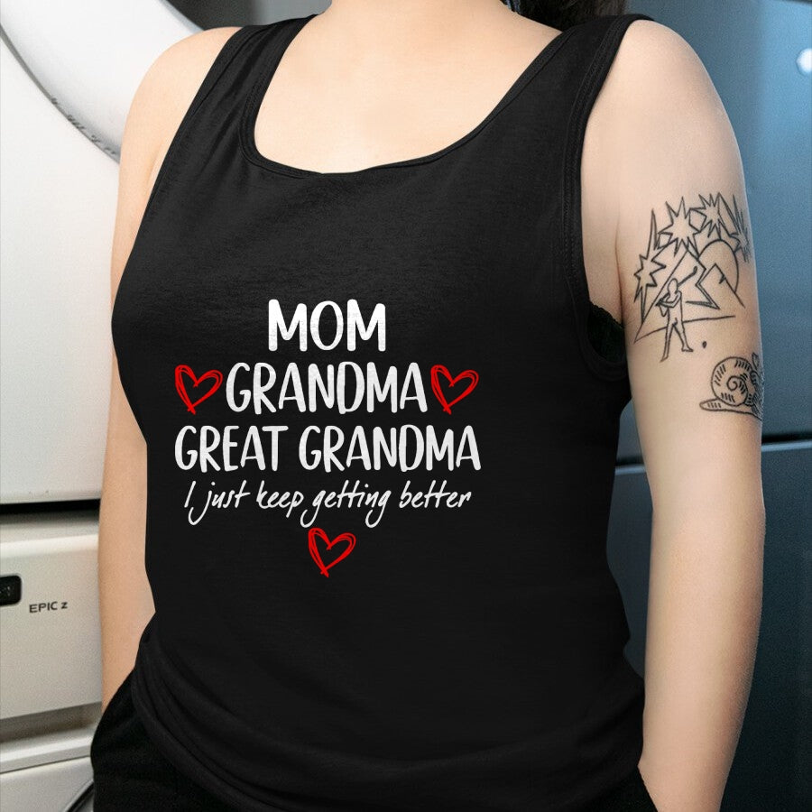 Best Grandma Shirt, Proud Grandma Unisex T-Shirt/Hoodie/Sweatshirt HLT00 - Gifts for Grandma from Grandkids Mom Grandma Great Grandma T-Shirt (1)