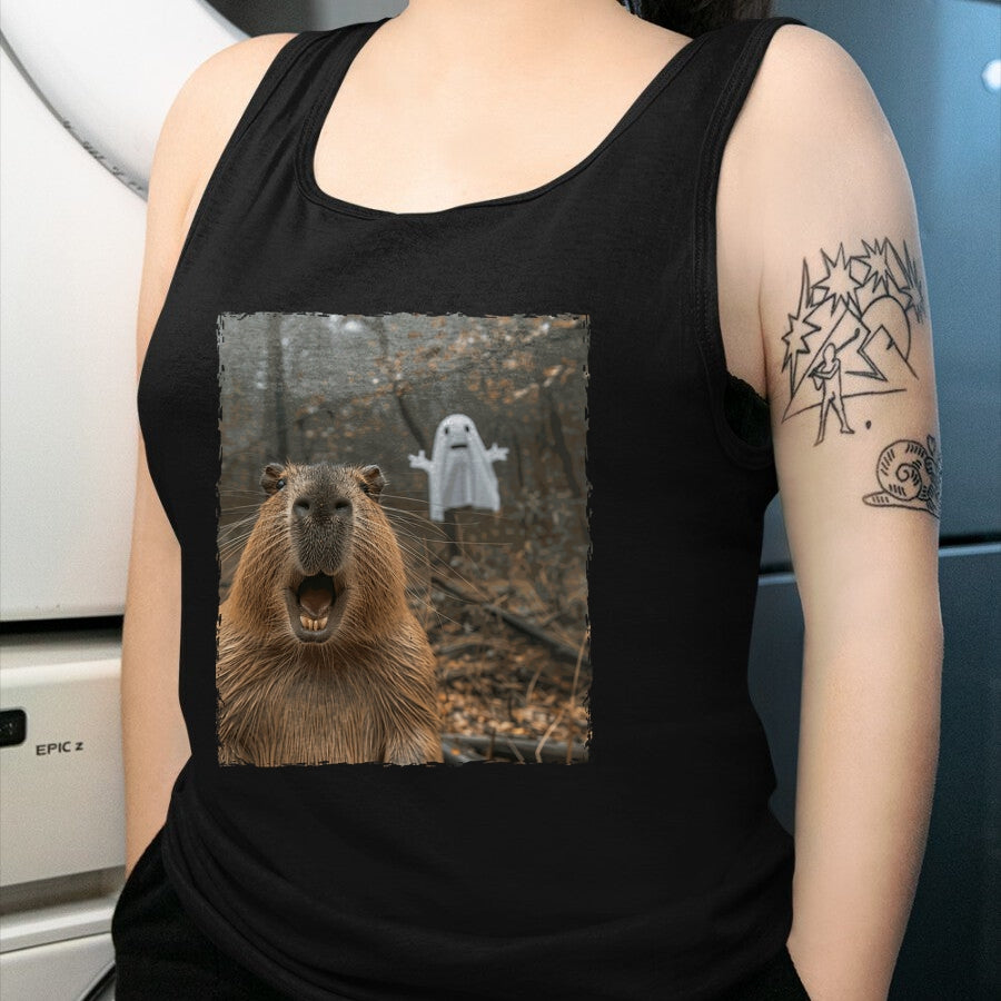 Cute Capybara Shirt, Funny Capybara Unisex T-Shirt/Hoodie/Sweatshirt HLT00 - Funny Capybara Halloween T-Shirt