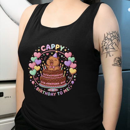 Cute Capybara Shirt, Funny Capybara UnisexT-Shirt/Hoodie/Sweatshirt HLT00 - Capybara Birthday for Kids Cappy Birthday to Me T-Shirt