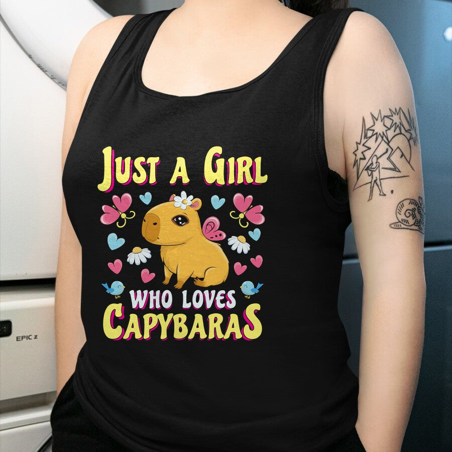 Cute Capybara Shirt, Funny Capybara Unisex T-Shirt/Hoodie/Sweatshirt HLT00 - Capybaras Cute Capybara Animal Lovers Gift Capybara Girl Long Sleeve T-Shirt