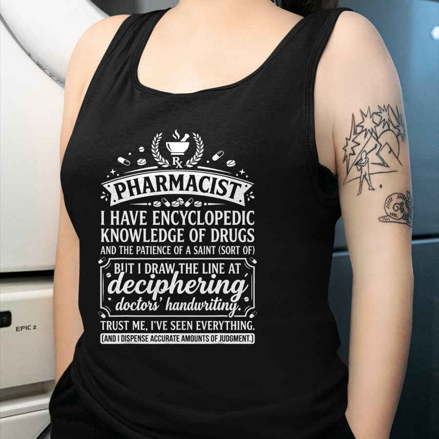 Best Doctor Shirt, Funny Doctor UnisexT-Shirt/Hoodie/Sweatshirt HLT00 - Funny Pharmacist Typography Quote Doctors Handwriting T-Shirt