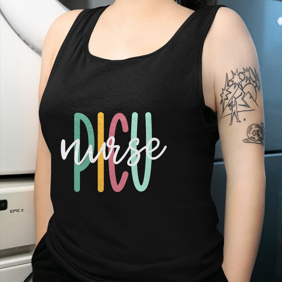 Funny Nurse Shirt, Nurse Unisex T-Shirt/Hoodie/Sweatshirt HLT00 - Cute PICU Nurse T-Shirt