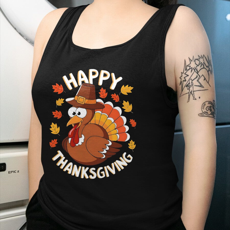 Best Thanksgiving Family Shirt , Funny Thanksgiving UnisexT-Shirt/Hoodie/Sweatshirt HLT00 - Happy Thanksgiving Funny Turkey Family Dinner Thanksgiving T-Shirt, Men, Black, 3X-Large