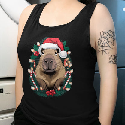 Cute Capybara Shirt, Funny Capybara Unisex T-Shirt/Hoodie/Sweatshirt HLT00 - Capybara Christmas Long Sleeve T-Shirt (3)