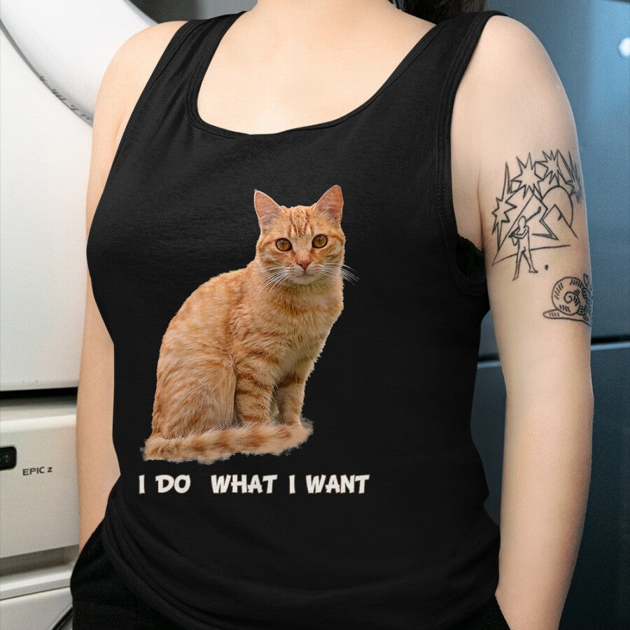 Cat Love Shirt, Funny Cat Lover Gift UnisexT-Shirt/Hoodie/Sweatshirt HLT00 - I Make What I Want Funny Orange Tabby Cat Lovers T-Shirt, Men, Orange, XX-Large
