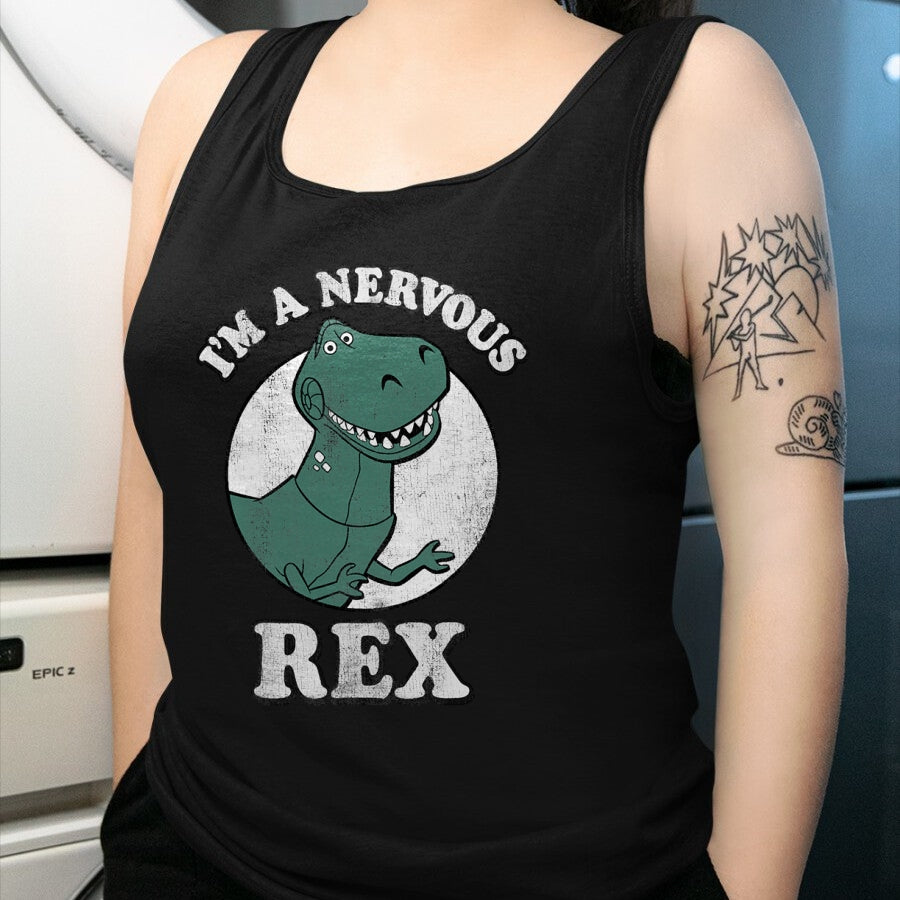 Best Dinosaur Lover Shirt, Funny Dinosaur UnisexT-Shirt/Hoodie/Sweatshirt HLT00 - Disney Pixar Toy Story I_m A Nervous Rex Dinosaur T-Shirt