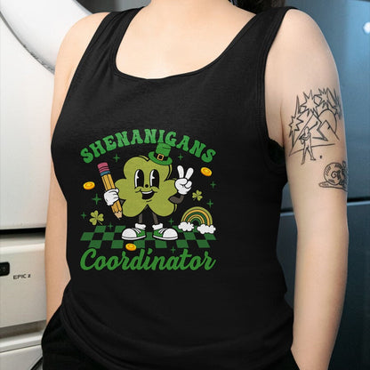 Patrick Day Shirts for Family, Funny Patrick Day shirts, st patrick's day Unisex T-Shirt/Hoodie/Sweatshirt HLT00 - Shenanigans Coordinator Teacher Life Shamrock St Patrick Day T-Shirt