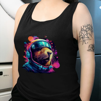 Cute Capybara Shirt, Funny Capybara Unisex T-Shirt/Hoodie/Sweatshirt HLT00 - Funny Capybara Galaxy Tee, Shirt For Women Men Kids Long Sleeve T-Shirt