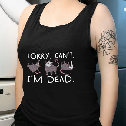 Best Thanksgiving Family Shirt , Funny Thanksgiving UnisexT-Shirt/Hoodie/Sweatshirt HLT00 - Sorry Can't Possum Dead Funny Opossum Fake Death Trash Meme T-Shirt