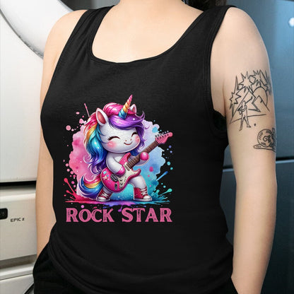 Guitar Lover Shirt, Funny Guitar UnisexT-Shirt/Hoodie/Sweatshirt HLT00 - Cute Unicorn Rock Star Guitar Rockin_ Music Singer T-Shirt