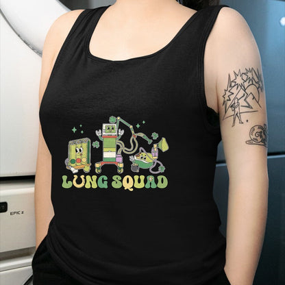 Patrick Day Shirts for Family, Funny Patrick Day shirts, st patrick's day Unisex T-Shirt/Hoodie/Sweatshirt HLT00 - Lung Squad Respiratory Therapist St Patrick Day Pulmonologit T-Shirt