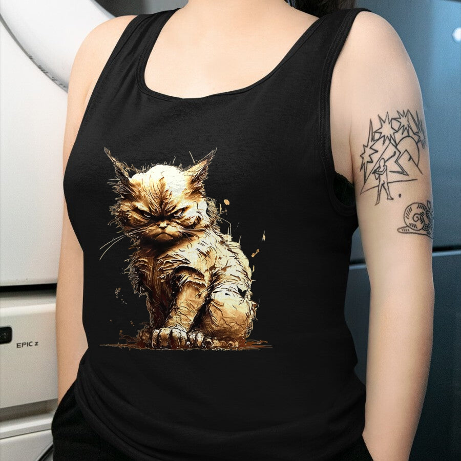 Cat Love Shirt, Funny Cat Lover Gift UnisexT-Shirt/Hoodie/Sweatshirt HLT00 - Mean Fierce Kitty Cat Kitten Funny Cat T-Shirt T-Shirt for Men Women