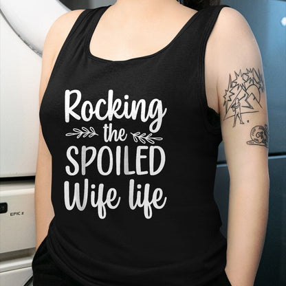 Best Wife Shirt, Wife and Husband Unisex T-Shirt/Hoodie/Sweatshirt HLT00 - Gift for wife T shirt, spoiled wife   Funny Spoiled Wife Art For Women Girls Husband Spoiled Wife Ra (18)