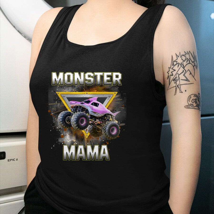 Gift for Mom Shirt, Funny Mom Unisex T-Shirt/Hoodie/Sweatshirt HLT00 - Monster Truck Mama Monster Truck Are My Jam Truck Lovers T-Shirt