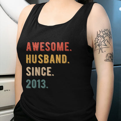 Best Wife Shirt, Wife and Husband Unisex T-Shirt/Hoodie/Sweatshirt HLT00 - 11th Wedding Anniversary Epic Awesome Husband Since 2013 T-Shirt (2)