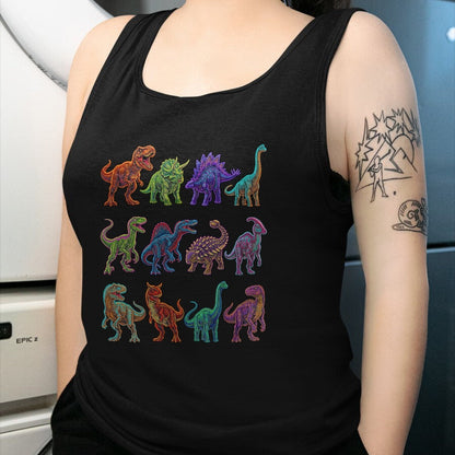 Best Dinosaur Lover Shirt, Funny Dinosaur UnisexT-Shirt/Hoodie/Sweatshirt HLT00 - Dinosaur Species Chart Paleontology Prehistoric Animals T-Shirt