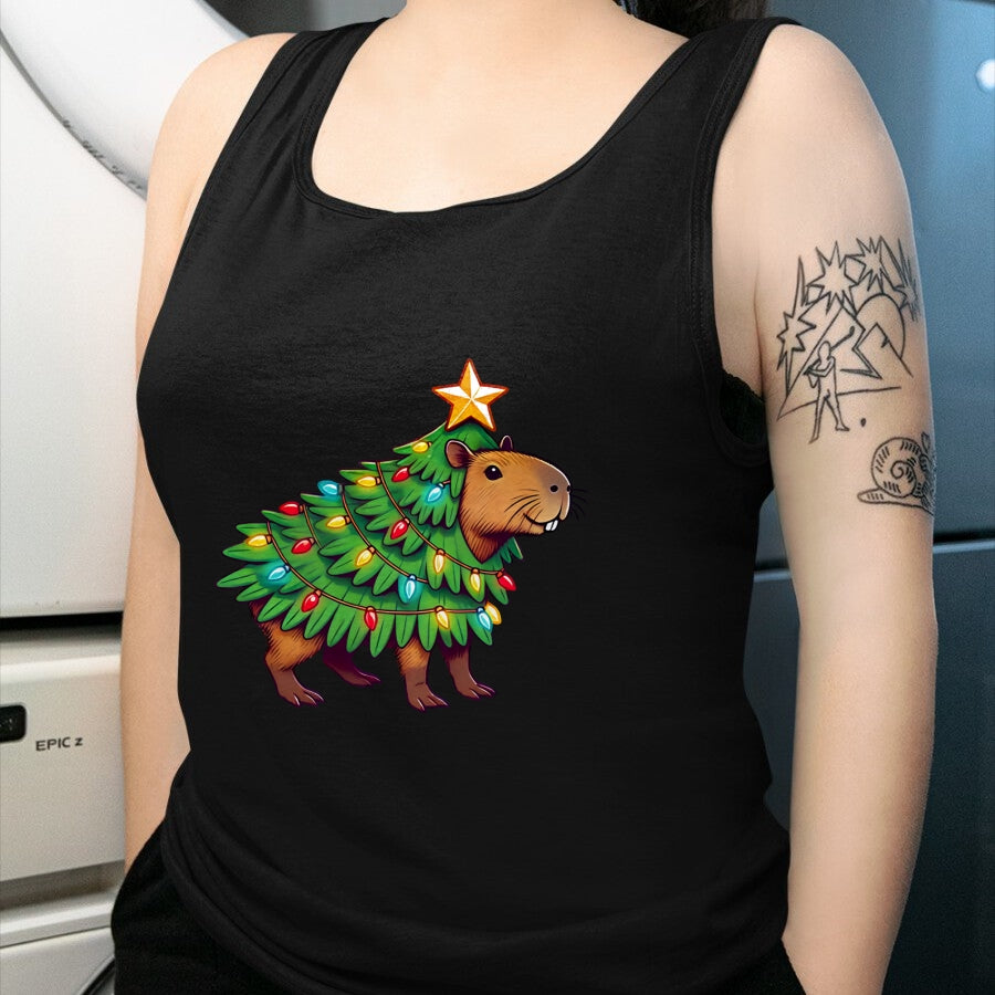 Cute Capybara Shirt, Funny Capybara UnisexT-Shirt/Hoodie/Sweatshirt HLT00 - Capybara Christmas Long Sleeve T-Shirt (2)