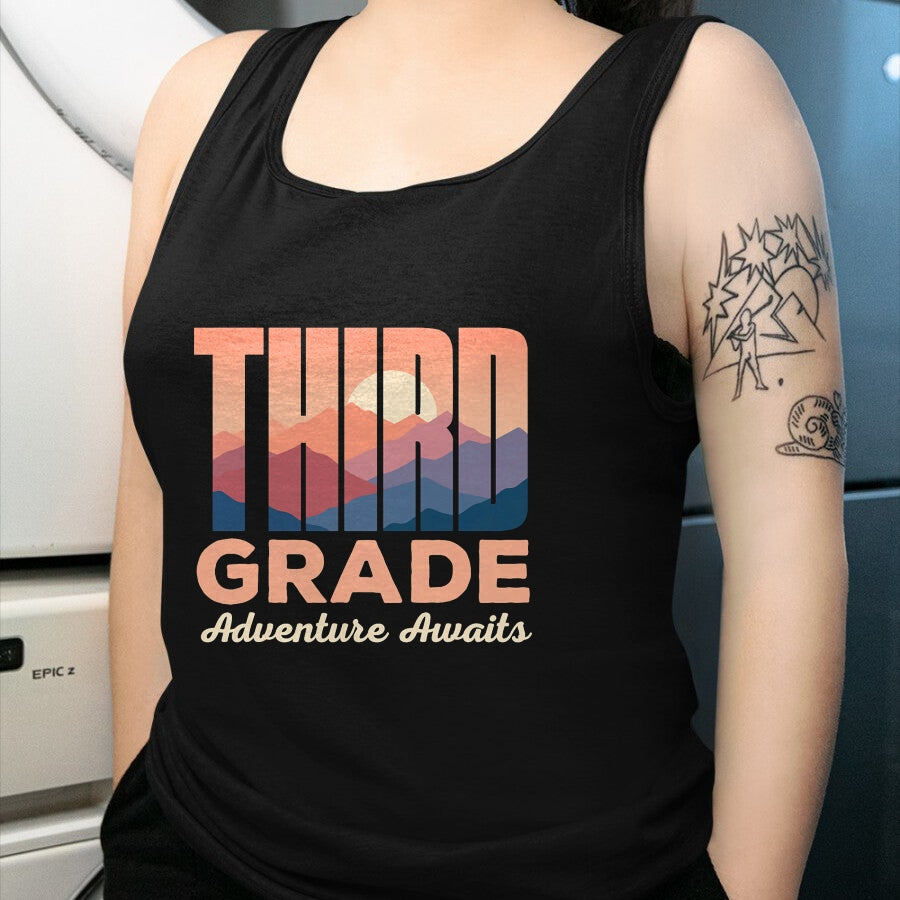 Best Student Shirt, Funny Back To School UnisexT-Shirt/Hoodie/Sweatshirt HLT00 - Third Grade Adventure Awaits First Day of 3rd Grade T-Shirt T-Shirt