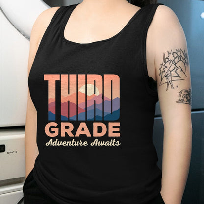 Best Student Shirt, Funny Back To School UnisexT-Shirt/Hoodie/Sweatshirt HLT00 - Third Grade Adventure Awaits First Day of 3rd Grade T-Shirt T-Shirt