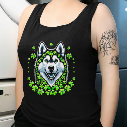 Patrick Day Shirts for Family, Funny Patrick Day shirts, st patrick's day Unisex T-Shirt/Hoodie/Sweatshirt HLT00 - Husky Irish Shamrock Clover St Patrick Day Dog Lover T-Shirt