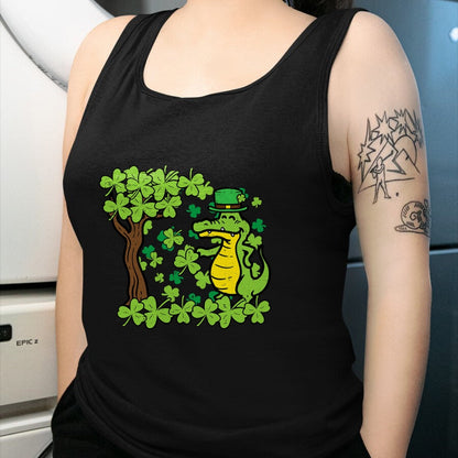 Patrick Day Shirts for Family, Funny Patrick Day shirts, st patrick's day Unisex T-Shirt/Hoodie/Sweatshirt HLT00 - St Patrick Day Alligator Shamrock Saint Pattys Men Women Kid T-Shirt