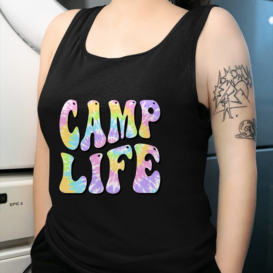 Funny Camping Shirt, Gift For Camping Lover Unisex T-Shirt/Hoodie/Sweatshirt HLT00 - Camping Summer for Girls Summer Camp Tie-Die Retro T-Shirt