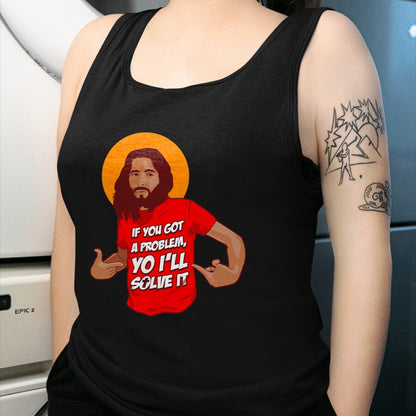 Christian Tee, Christian Faith Unisex T-Shirt/Hoodie/Sweatshirt HLT00 - Funny Jesus Christian Meme Yo I_ll Solve It Christmas T-Shirt (1)