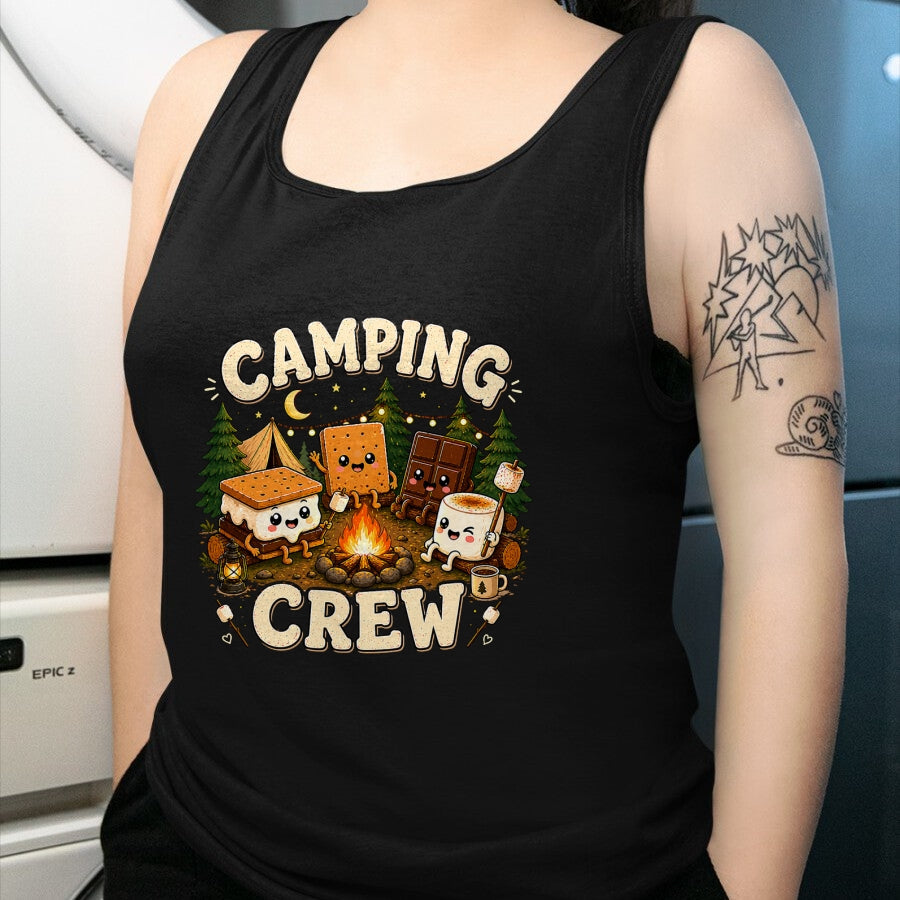 Funny Camping Shirt, Gift For Camping Lover Unisex T-Shirt/Hoodie/Sweatshirt HLT00 - Camping Crew Family Matching Camp Group Squad Team T-Shirt