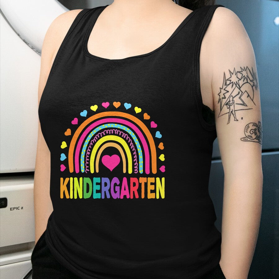 Best Student Shirt, Funny Back To School UnisexT-Shirt/Hoodie/Sweatshirt HLT00 - Kindergarten Rainbow Girls Boys Teacher Team Kinder Squad T-Shirt