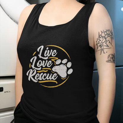 Dog Love Shirt, Dog Lover Gift T-Shirt/Hoodie/Sweatshirt HLT00 - Live Love Rescue - Dog Lover Adopt a Dog Adoption T-Shirt T-Shirt