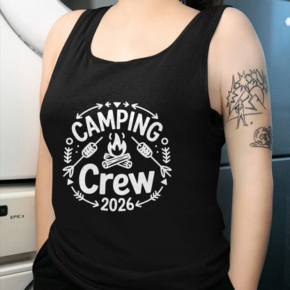 Funny Camping Shirt, Gift For Camping Lover Unisex T-Shirt/Hoodie/Sweatshirt HLT00 - Camping Crew 2026 Family Matching Camp Group Squad Team T-Shirt