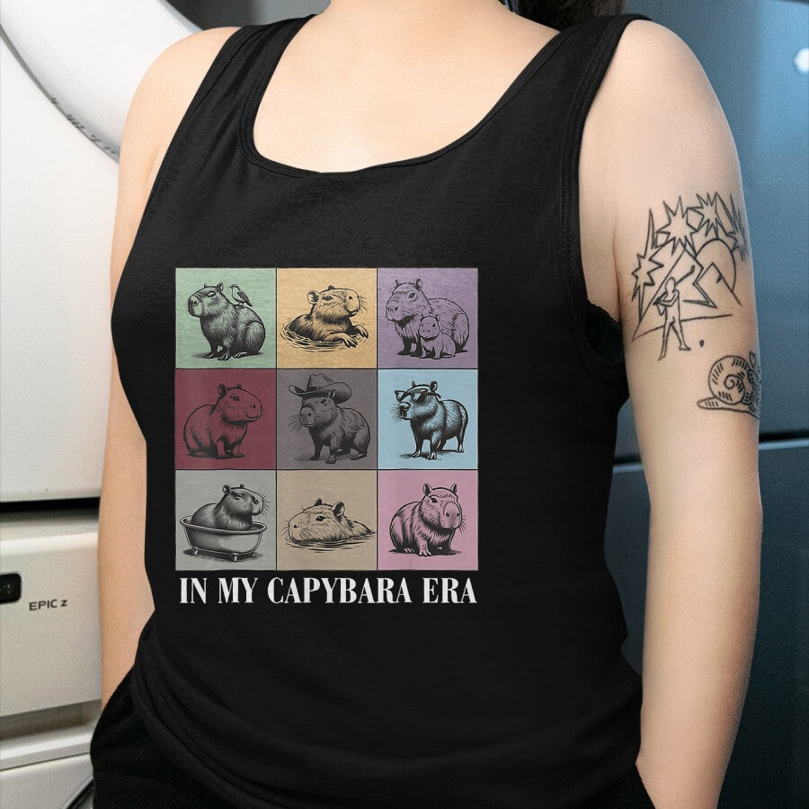 Cute Capybara Shirt, Funny Capybara Unisex T-Shirt/Hoodie/Sweatshirt HLT00 - Cute Capybara Lover In My Capybara Era Gift For Boys Girls T-Shirt