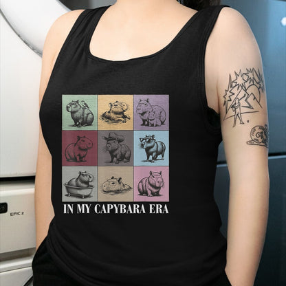 Cute Capybara Shirt, Funny Capybara Unisex T-Shirt/Hoodie/Sweatshirt HLT00 - Cute Capybara Lover In My Capybara Era Gift For Boys Girls T-Shirt