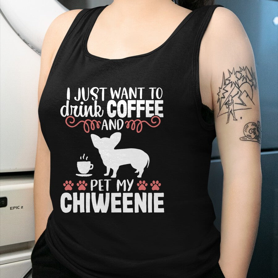 Dog Love Shirt, Dog Lover Gift T-Shirt/Hoodie/Sweatshirt HLT00 - Coffee Funny Cute Dog Owner Lover Chiweenie Dog Mom T-Shirt Vintage Retro T-Shirt (Copy)