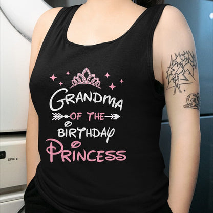 Best Grandma Shirt, Proud Grandma Unisex T-Shirt/Hoodie/Sweatshirt HLT00 - Grandma Of The Birthday Princess Toddler Kid Girl Family T-Shirt