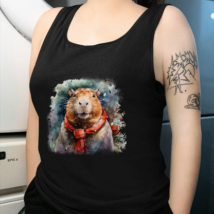 Cute Capybara Shirt, Funny Capybara Unisex T-Shirt/Hoodie/Sweatshirt HLT00 - Capybara Christmas Long Sleeve T-Shirt (1)