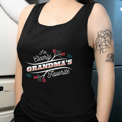 Best Grandma Shirt, Proud Grandma Unisex T-Shirt/Hoodie/Sweatshirt HLT00 - I'm Clearly Grandma's Favorite Granddaughter Grandma, T-Shirt